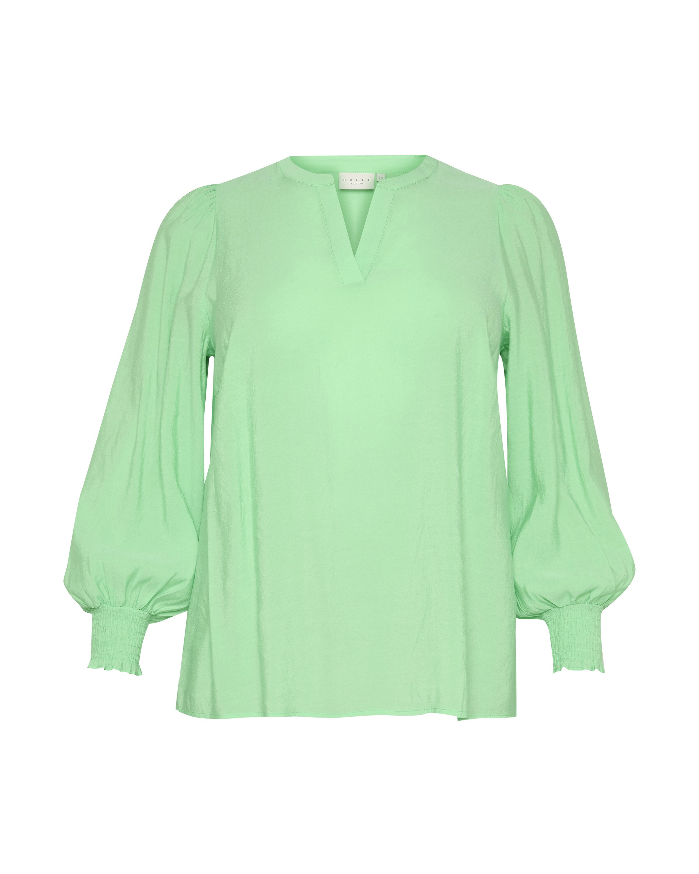 KAFFE CURVE Bluse 'Mirana' in Grün: Vorderseite