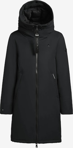 khujo Between-seasons coat 'Yaak3-YM' in Black: front