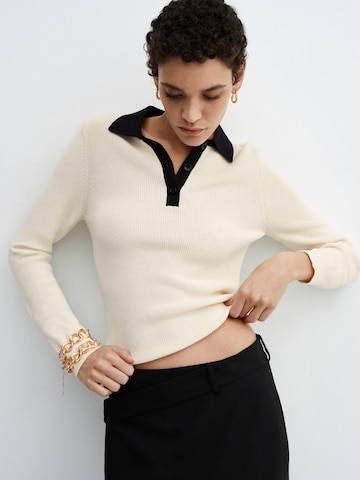 MANGO Pullover 'Ricson' i beige: forside