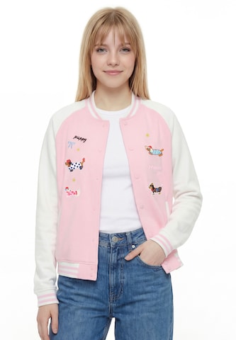 MYMO - Casaco meia-estação em rosa: frente