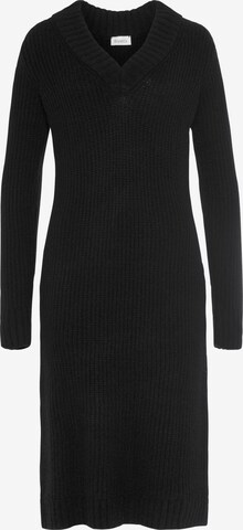 BOYSEN'S Knitted dress in Black: front