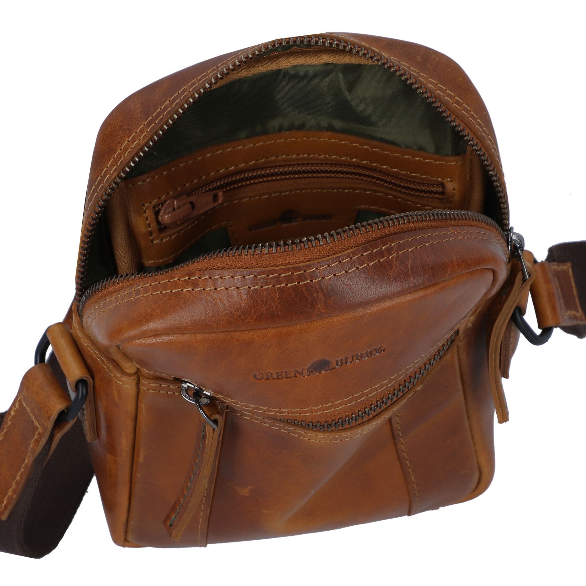 GREENBURRY Umhängetasche in Braun