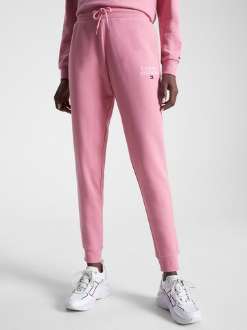 Effilé Pantalon Tommy Hilfiger Curve en rose : devant