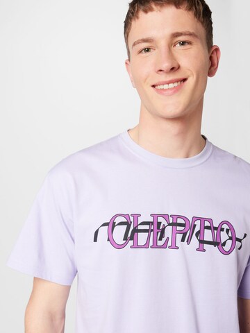 Cleptomanicx Shirt 'New Dimension' in Purple
