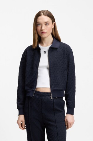 HUGO Sweatjacke ' Dadrid ' in Blau: Vorderseite