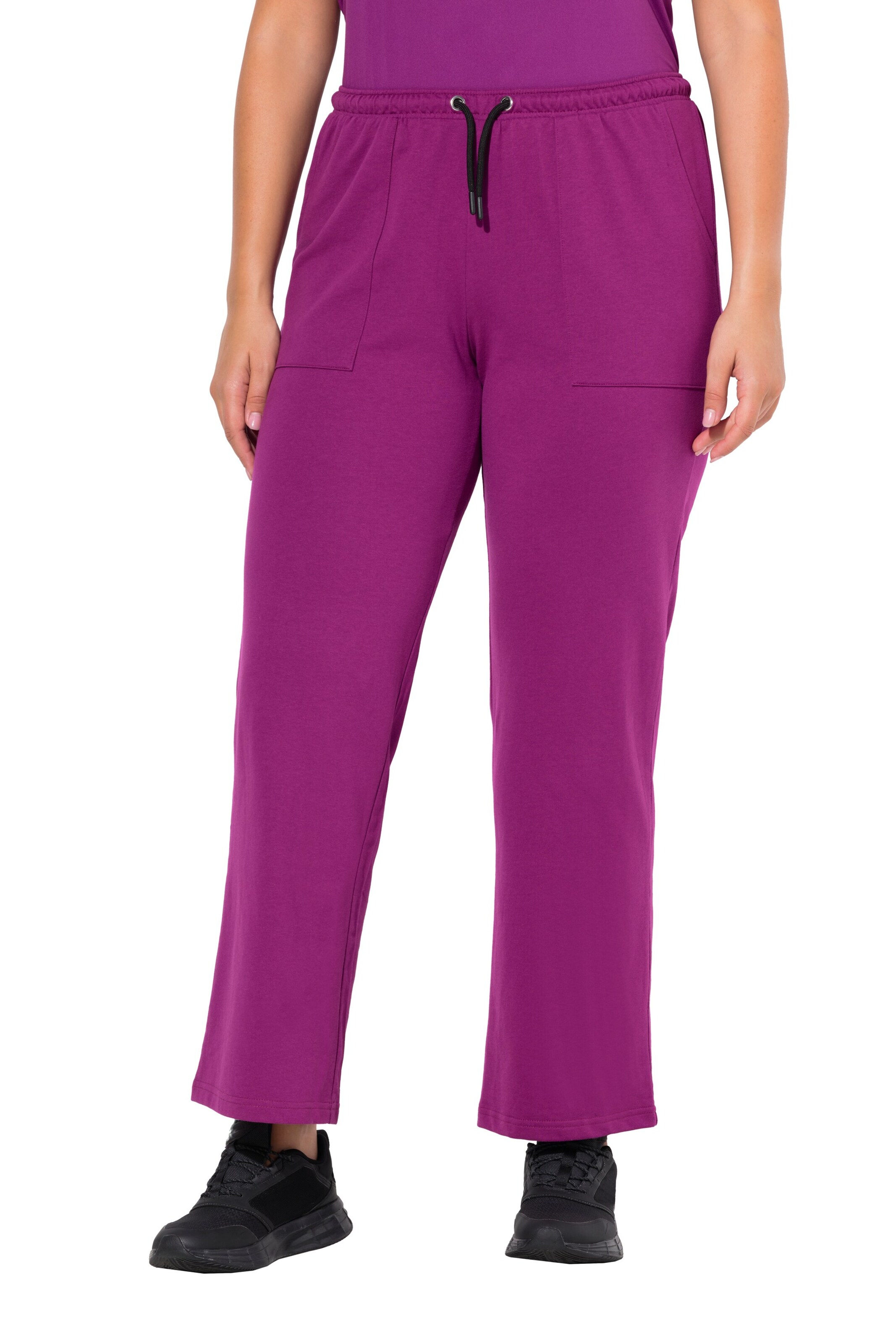 Ulla Popken Bootcut Broek in Roze: voorkant