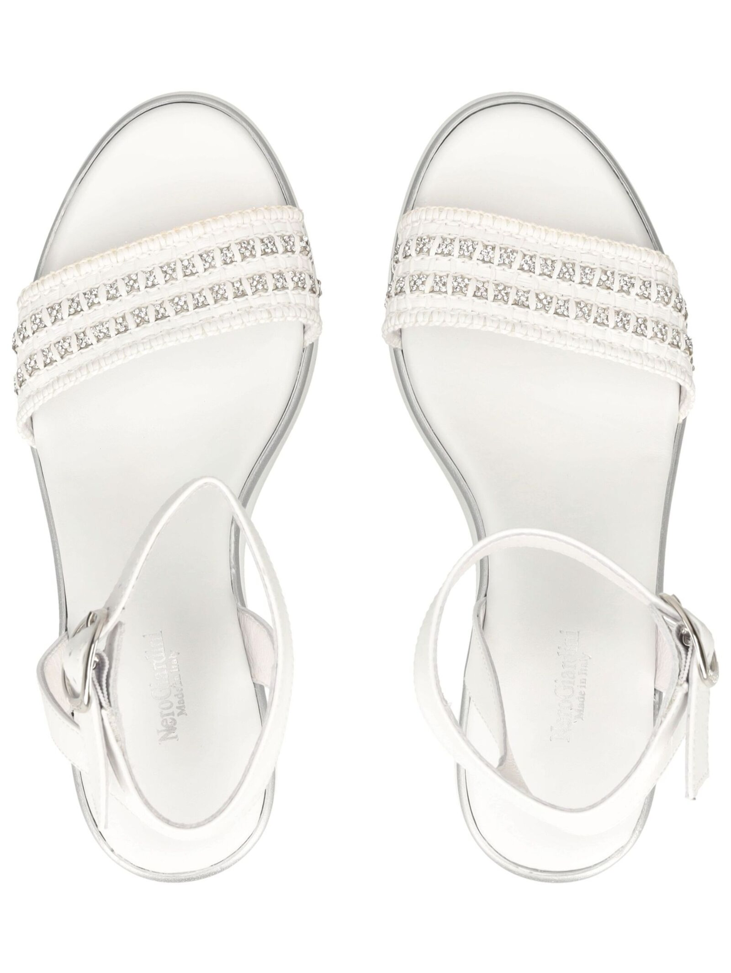 Sandalo con cinturino di Nero Giardini in bianco