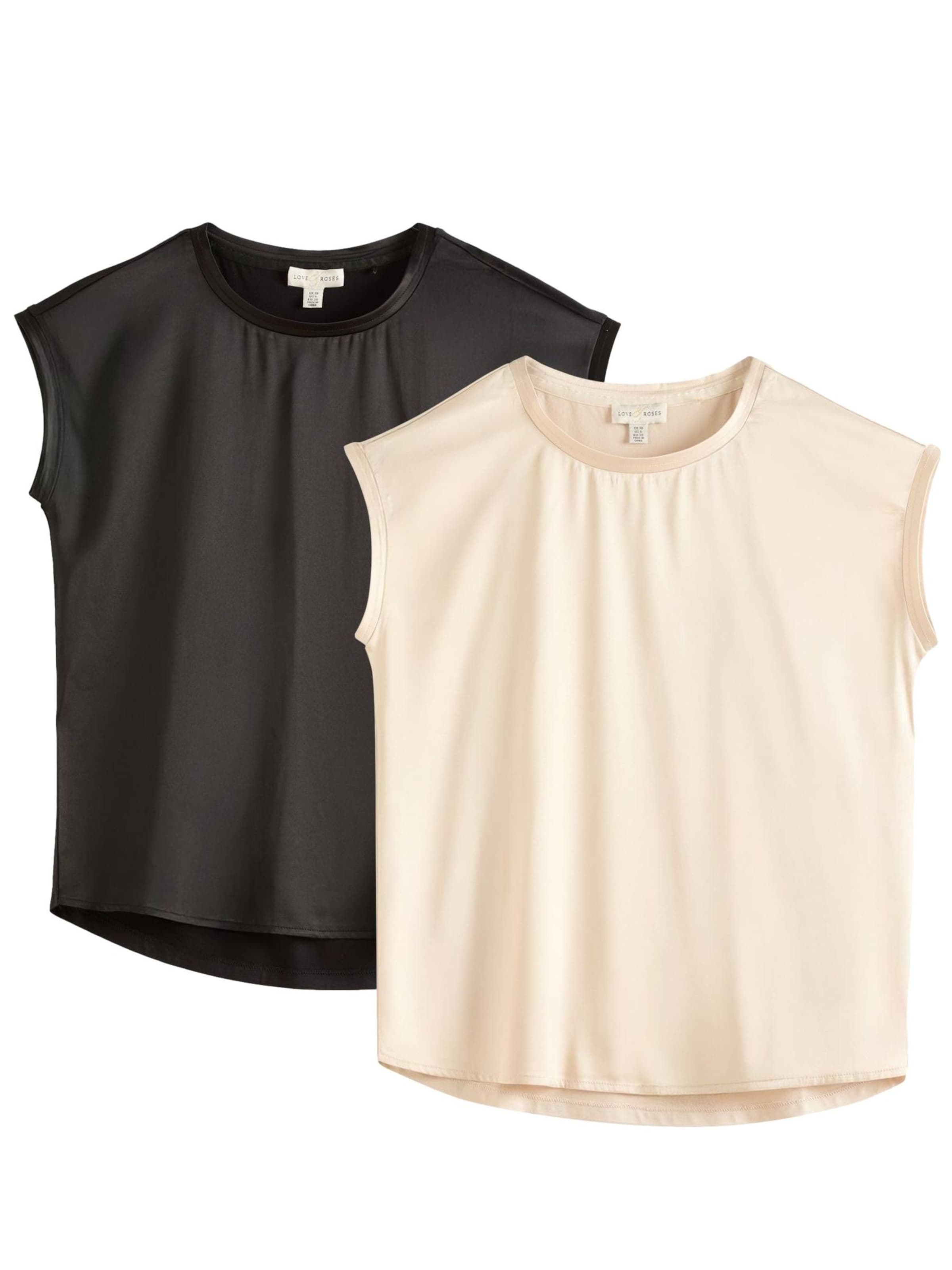 Haut love & roses en beige : devant