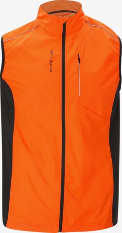 ELITE LAB Vest 'Shell X1' in Orange: front