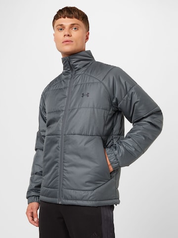 UNDER ARMOUR Athletic Jacket in Grey: front