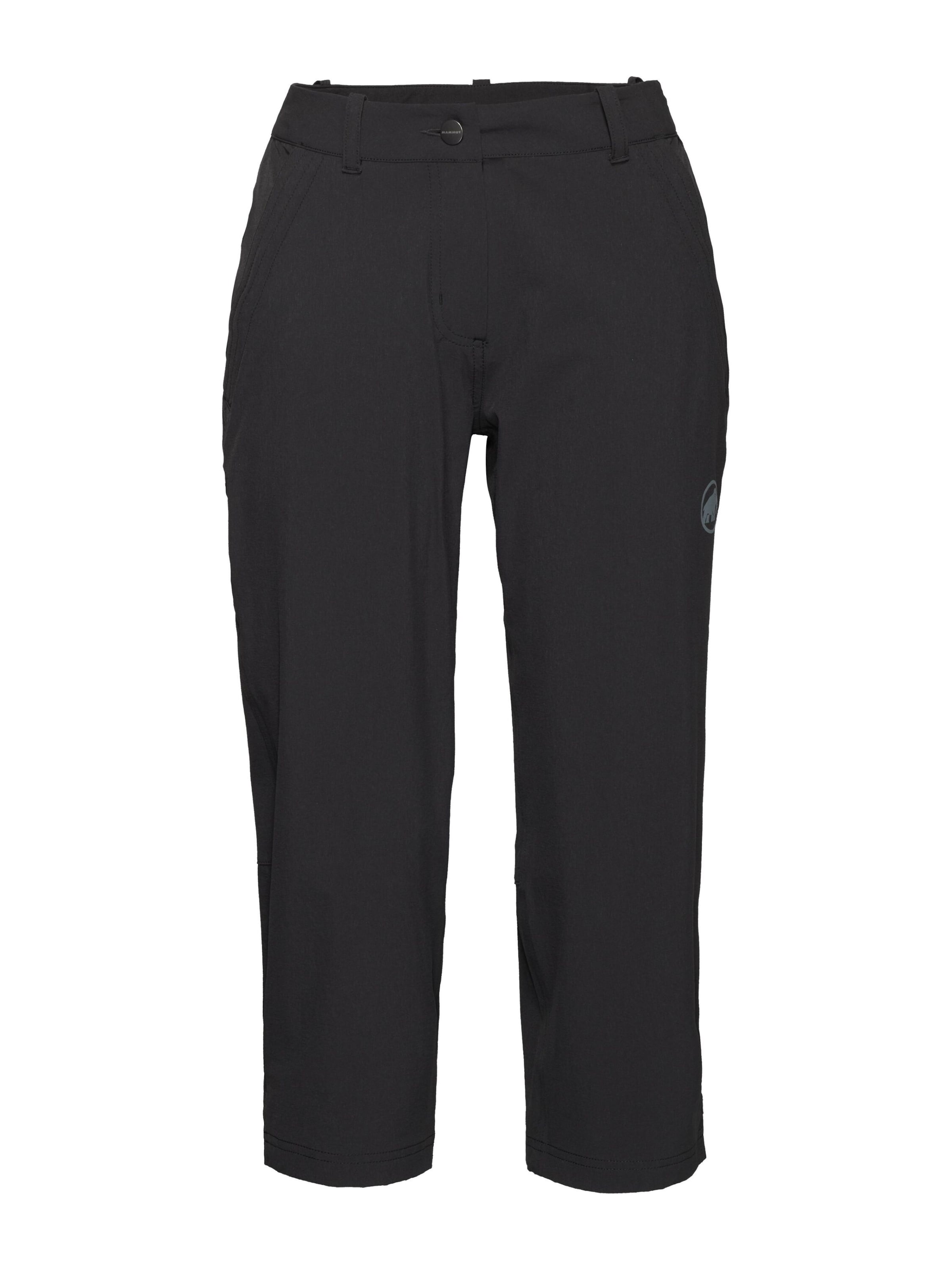 MAMMUT Regular Workout Pants in Black: front