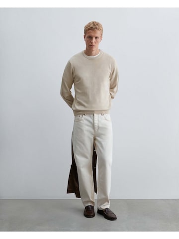 Scalpers Scbasic Round Neck Tricot ' ' in Beige