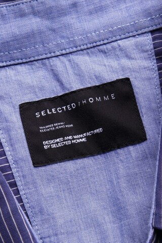 SELECTED HOMME Button Up Shirt in XL in Blue