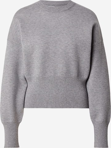 TOPSHOP Пуловер 'BELLE' в сиво: отпред