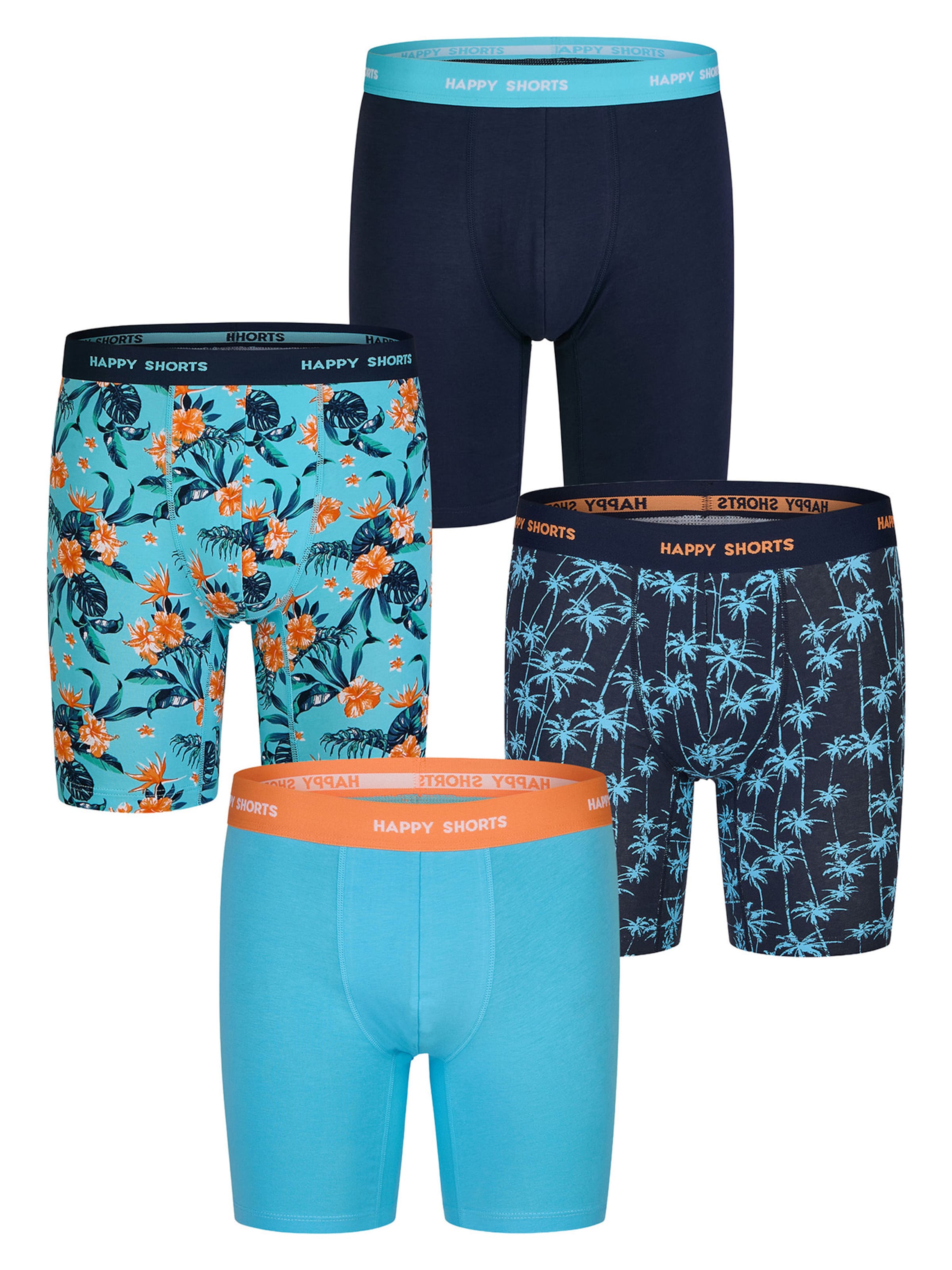 Happy Shorts - Boxers ' Motive ' em azul: frente