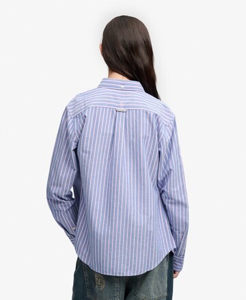Superdry & Co Blouse 'Oxford' in Blauw