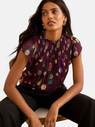 Chemisier love & roses en rouge : devant