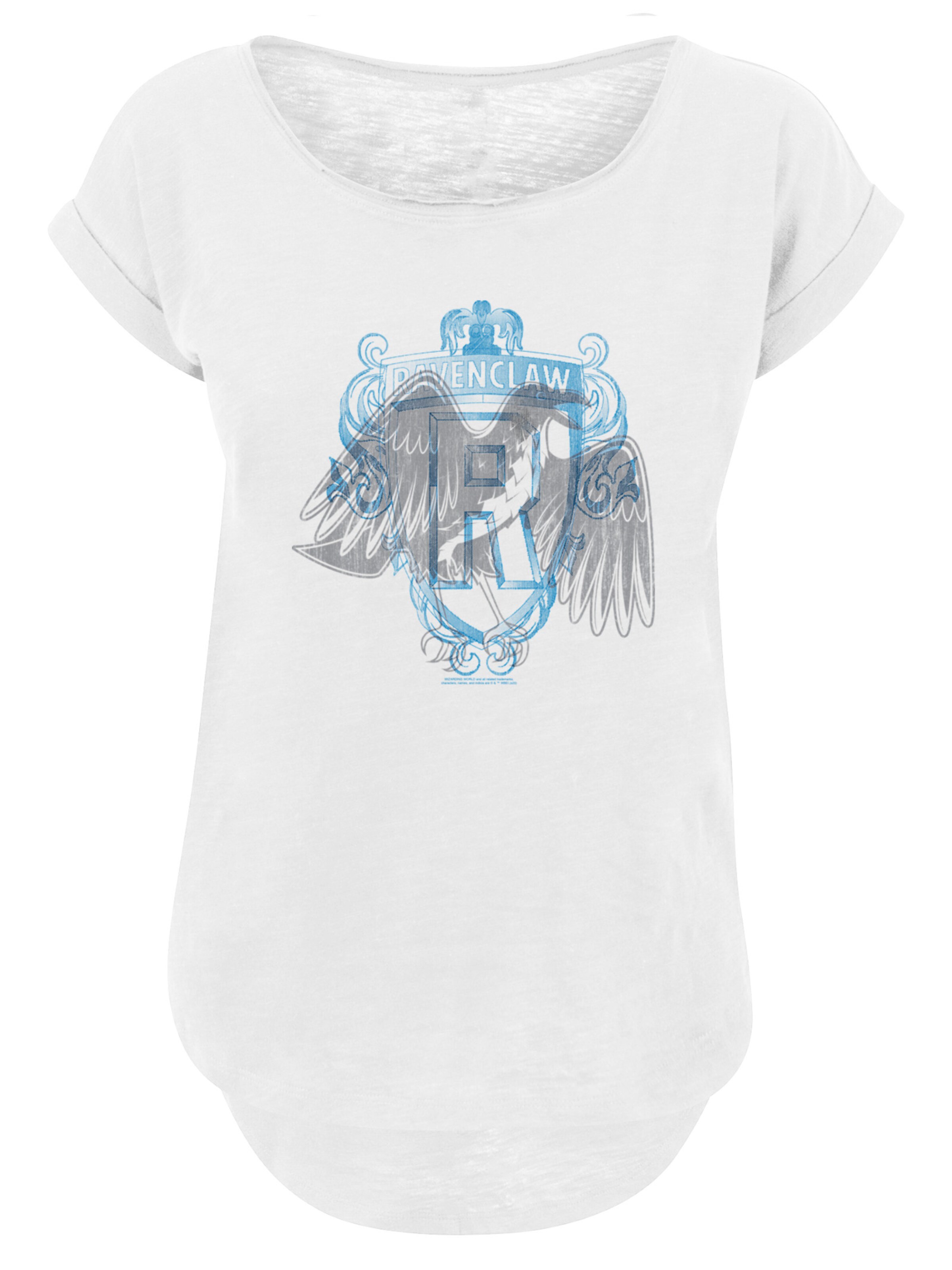 F4NT4STIC Shirt 'Harry Potter Ravenlaw Eeagle' in White: front