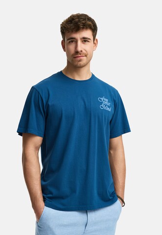 INDICODE JEANS Shirt 'Blank' in Blauw: voorkant