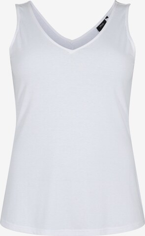 Zizzi Top 'Laja' in White: front