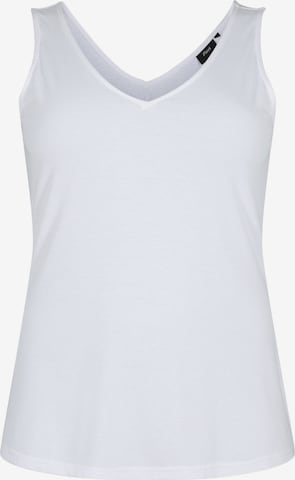 Zizzi - Top 'Laja' em branco: frente