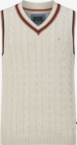 Charles Colby Sweater Vest in Beige: front