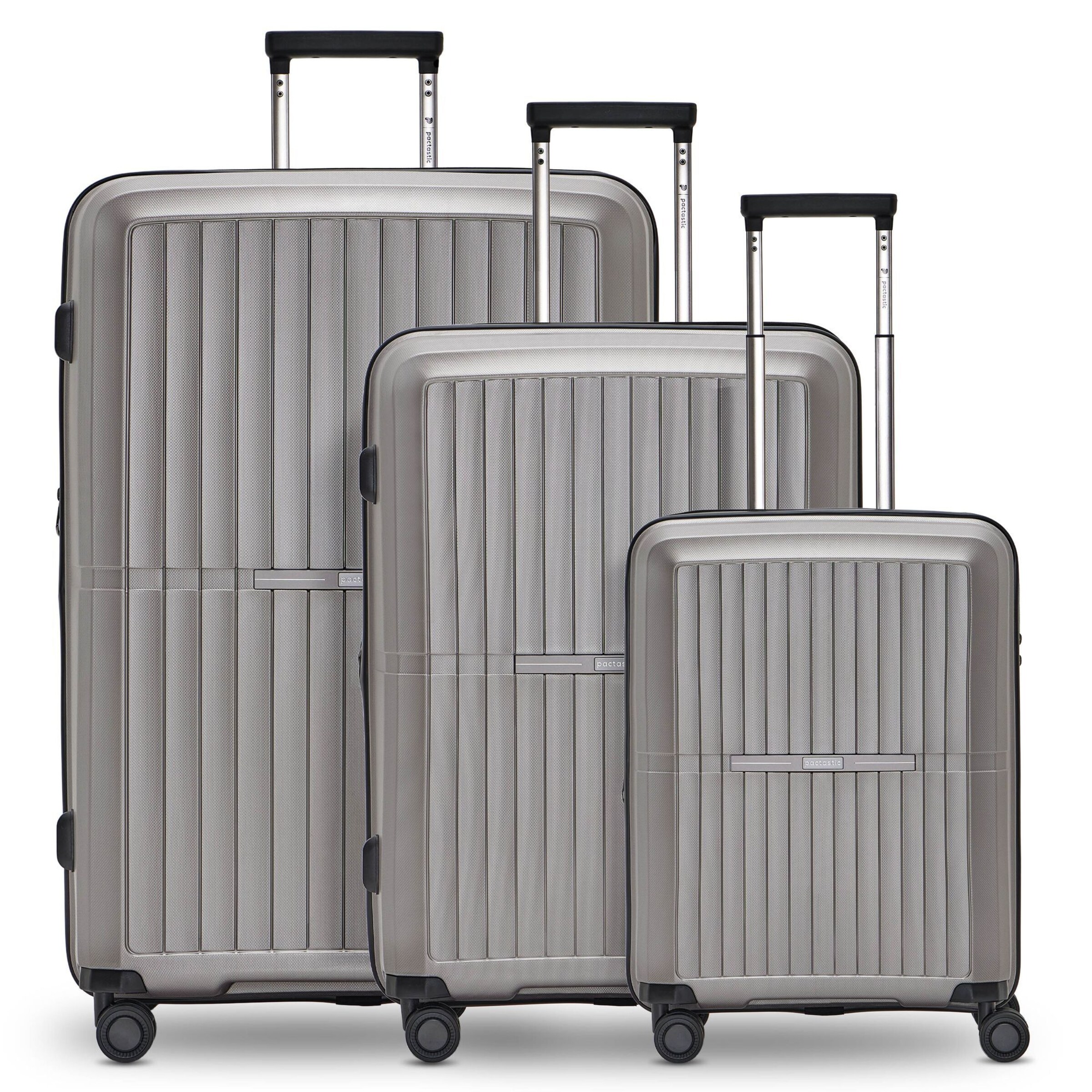 Pactastic Suitcase set 'Collection 01' in Grey: front