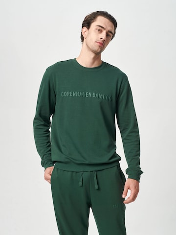 Copenhagen Bamboo Sweatshirt 'Grøn bambus sweatshirt med logo'‌‌‌‌ in Grün