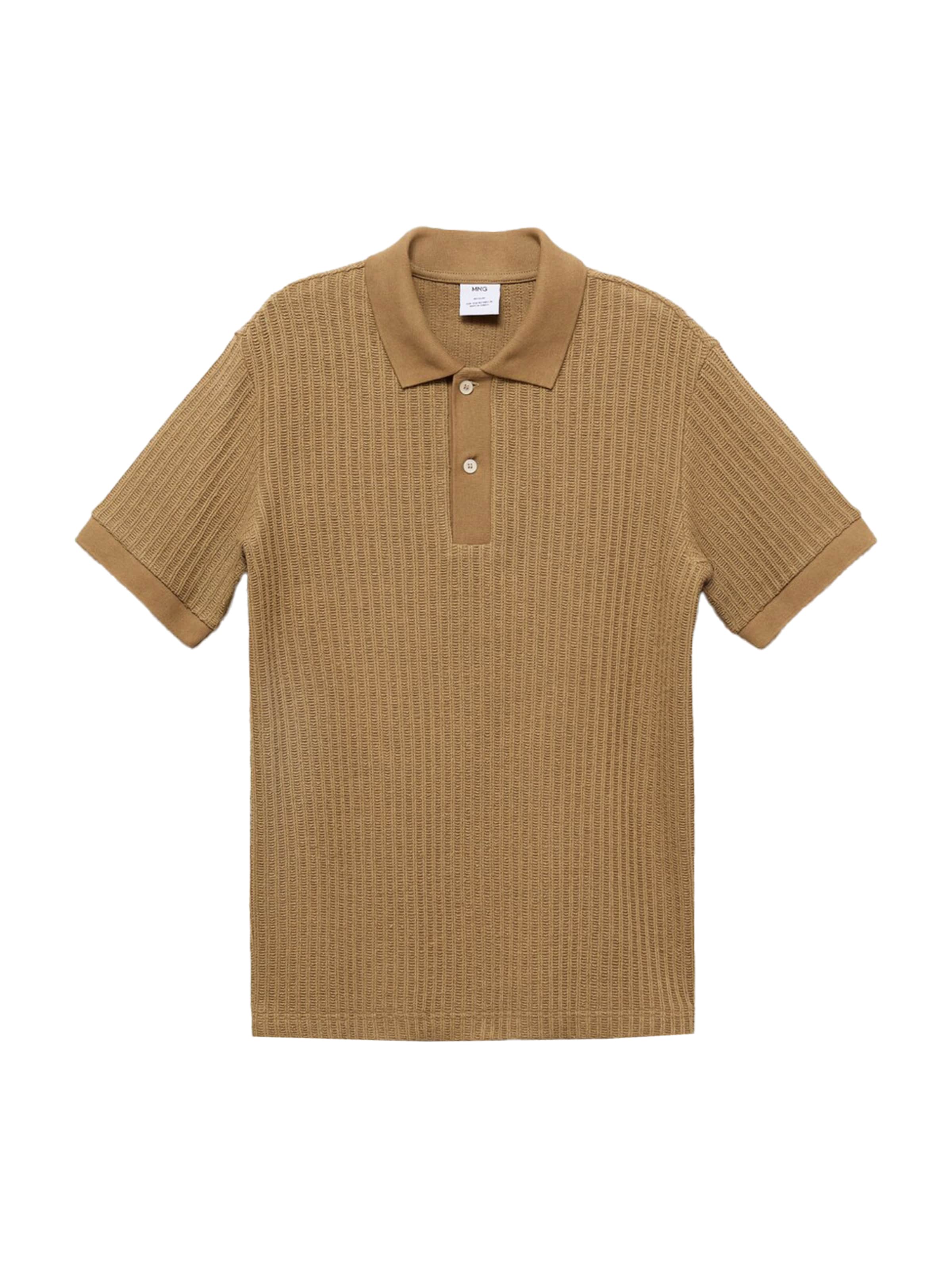 MANGO MAN Shirt 'OPENP' in Beige: voorkant