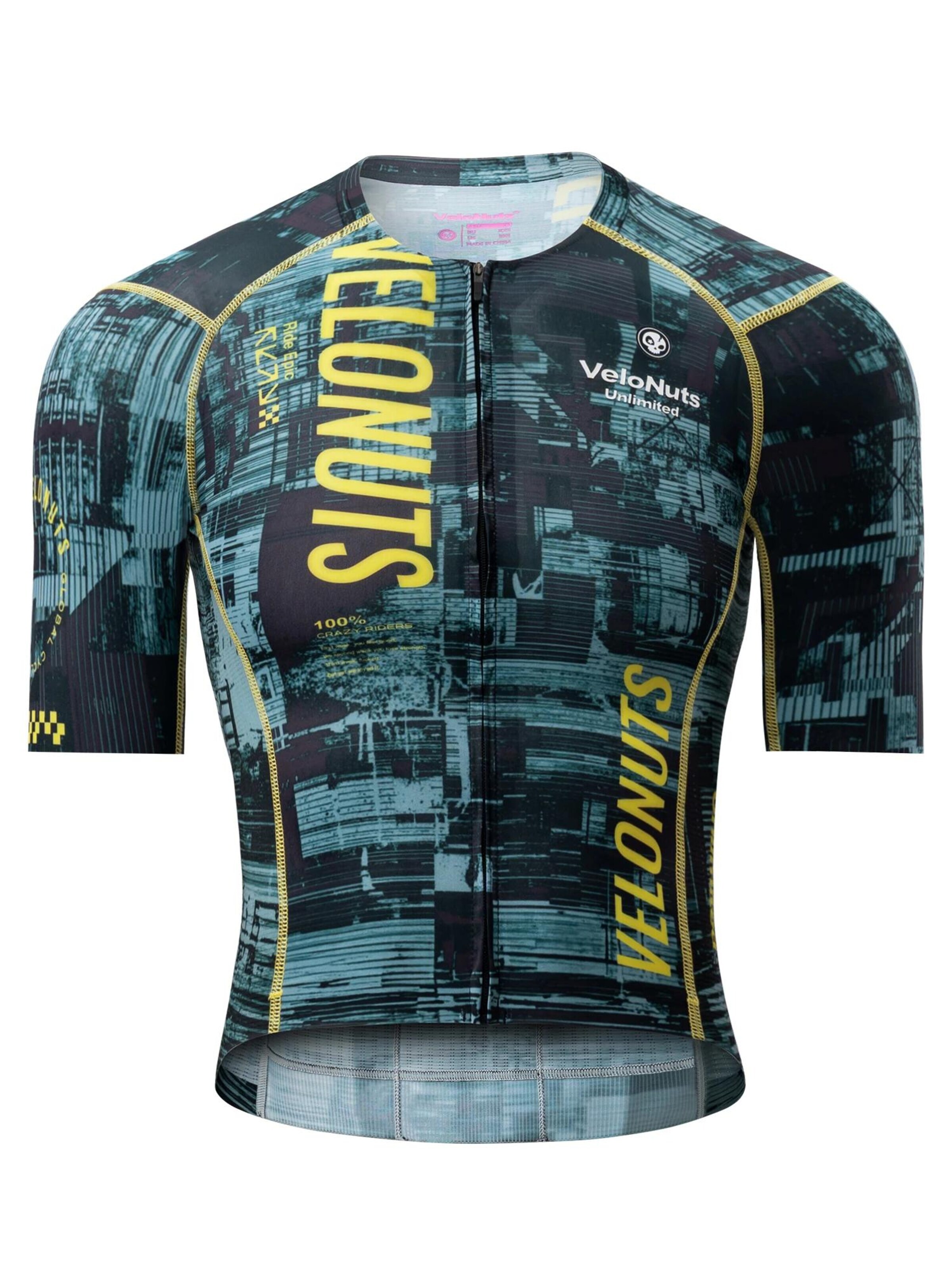 VeloNuts Jersey 'Damen Kurzarm Fahrradtrikot Atmungsaktiv Sommer' in Green: front