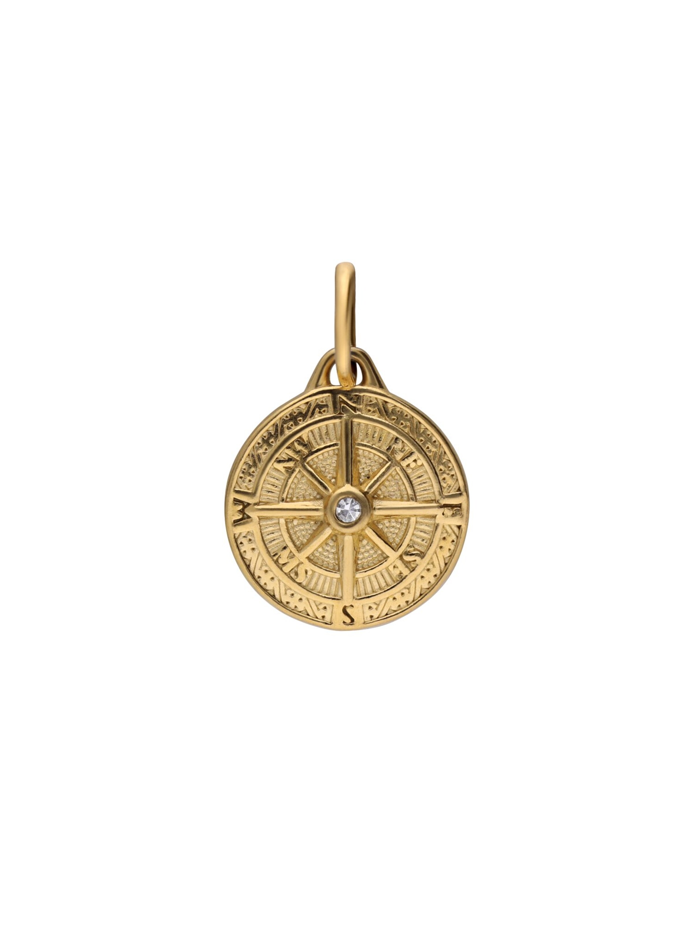 Lucardi Anhänger 'Klassisch' in Gold: Vorderseite