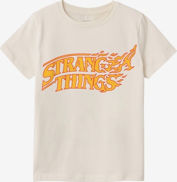 NAME IT Shirt 'Stranger Things' in Wit: voorkant