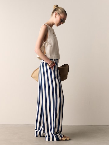 Next Wide Leg Hose in Blau