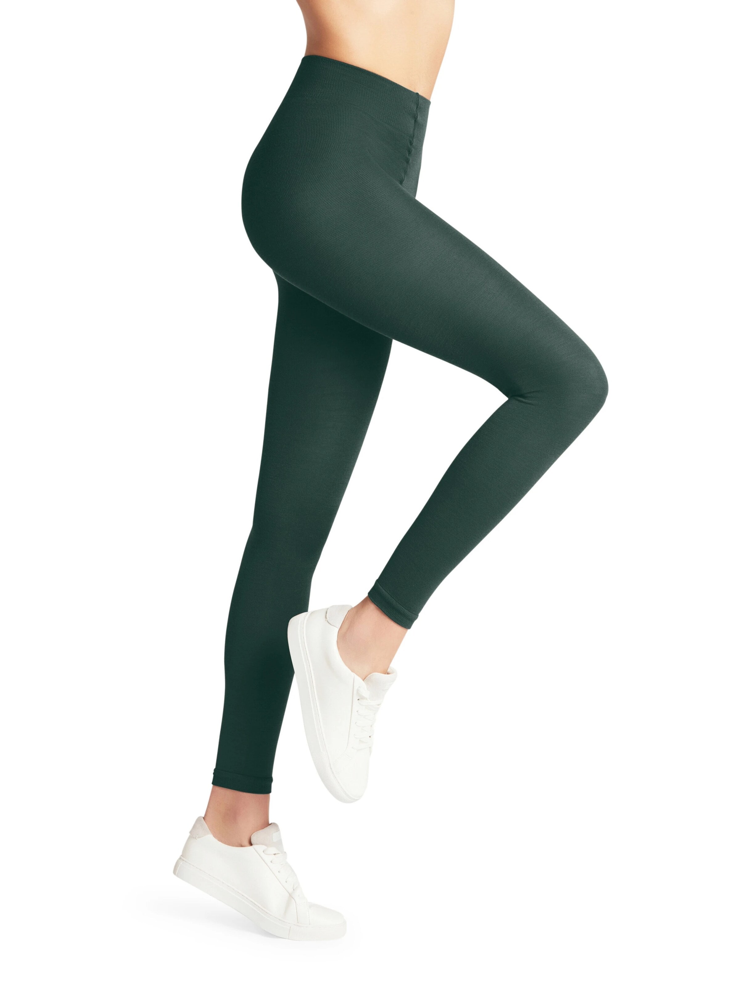 FALKE Slim fit Leggings 'Softmerino' in Green