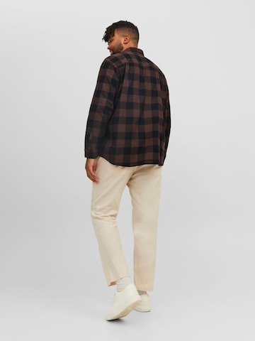 Jack & Jones Plus Regular Fit Skjorte 'Gingham' i blå