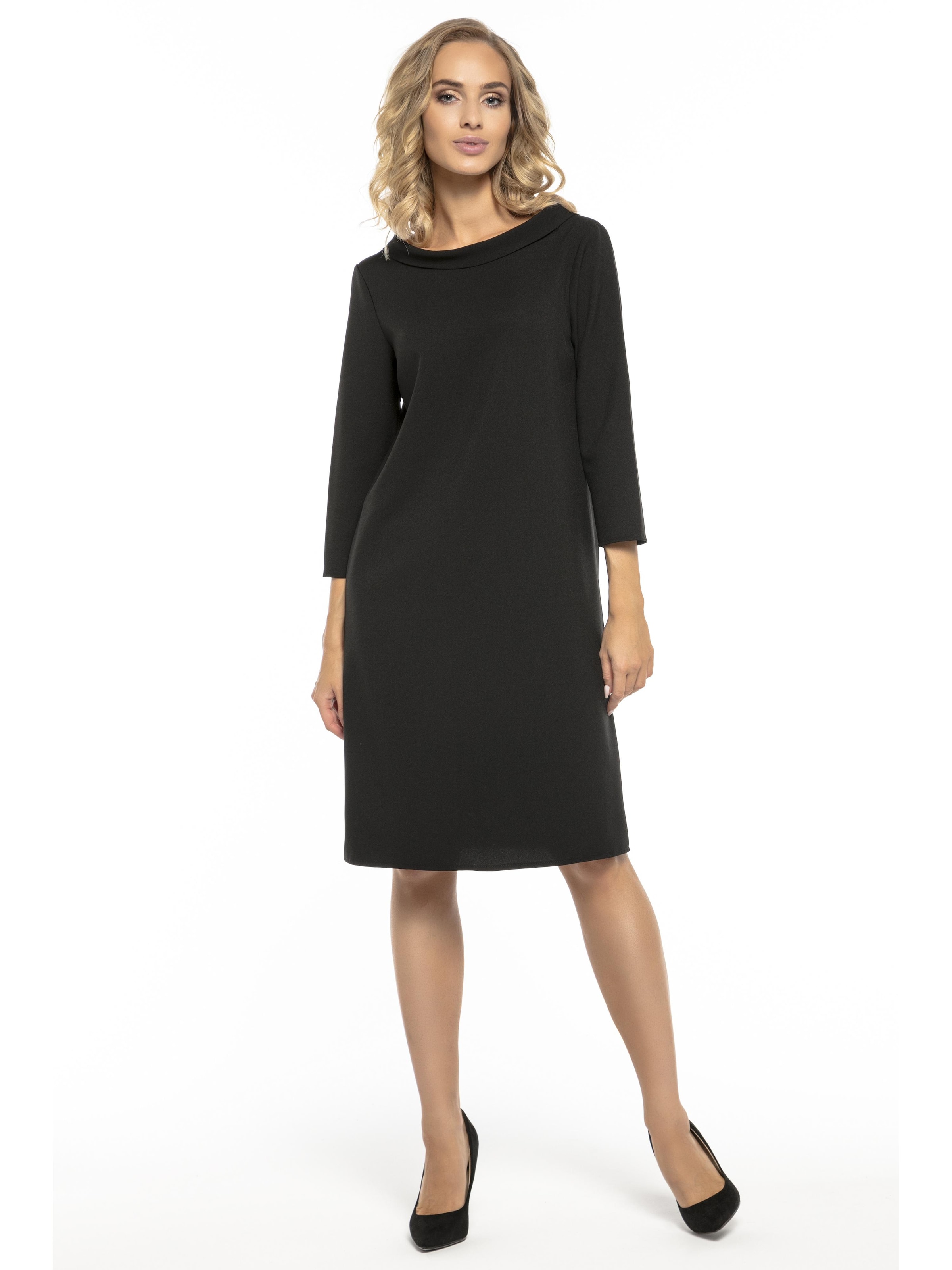 Robe TESSITA en noir : devant