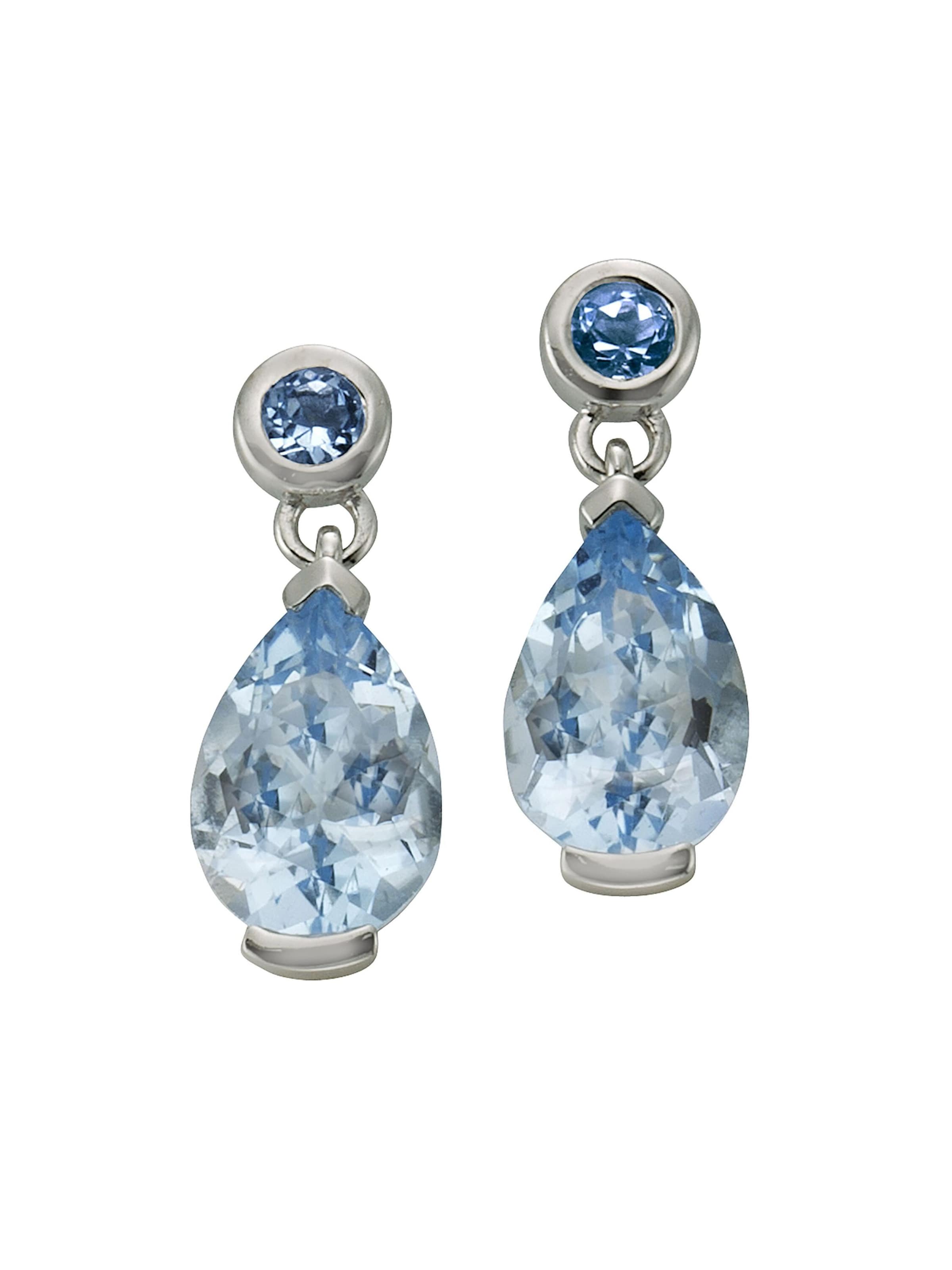 Boucles d'oreilles Fascination by Ellen K. en bleu : devant