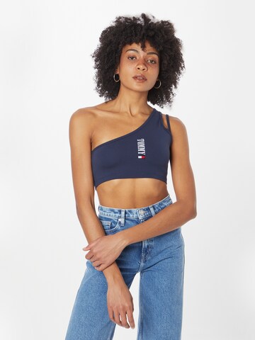 Tommy Jeans Top in Blue: front