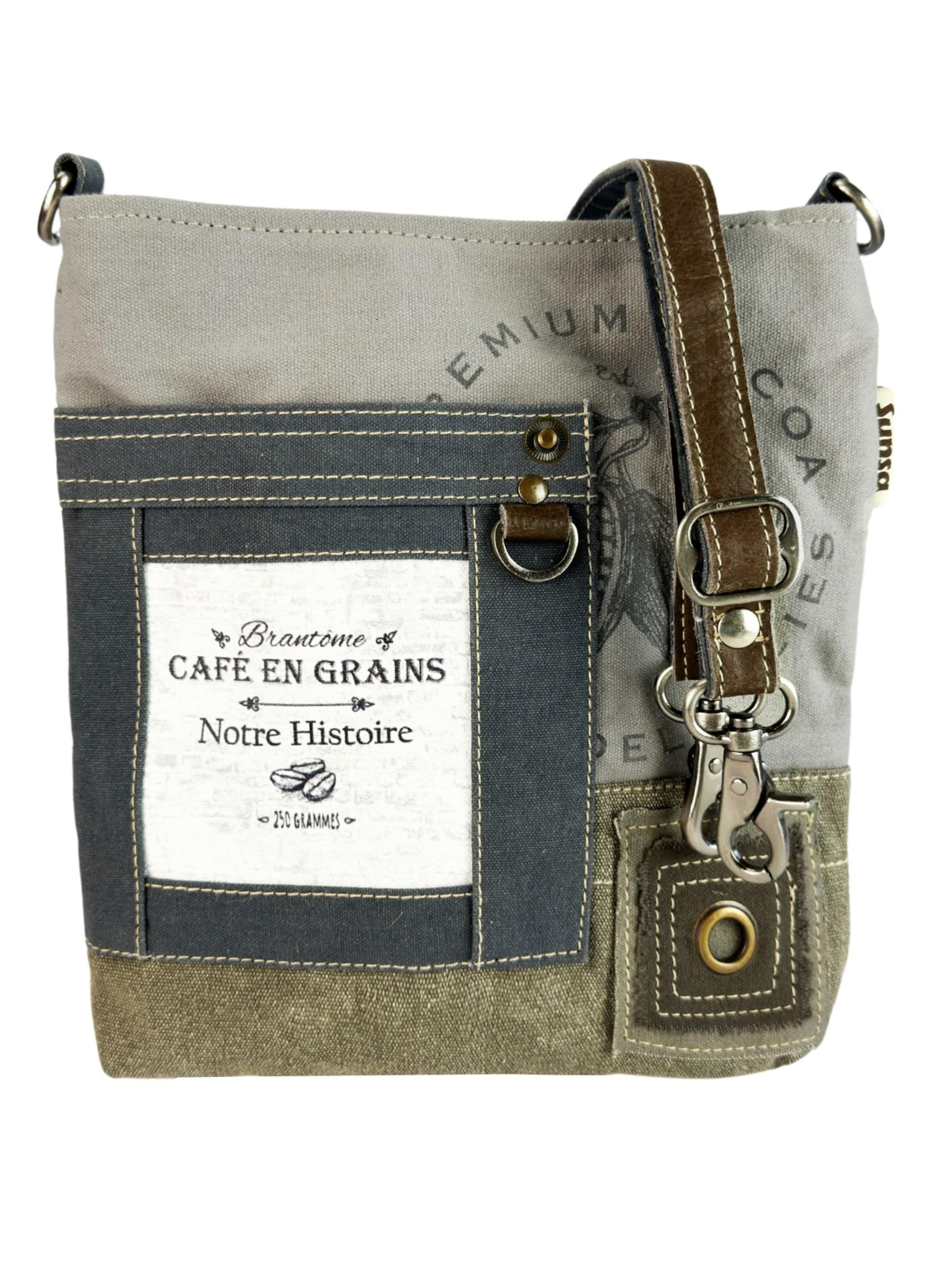 Sunsa Crossbody Bag 'Sunsa' in Grey: front
