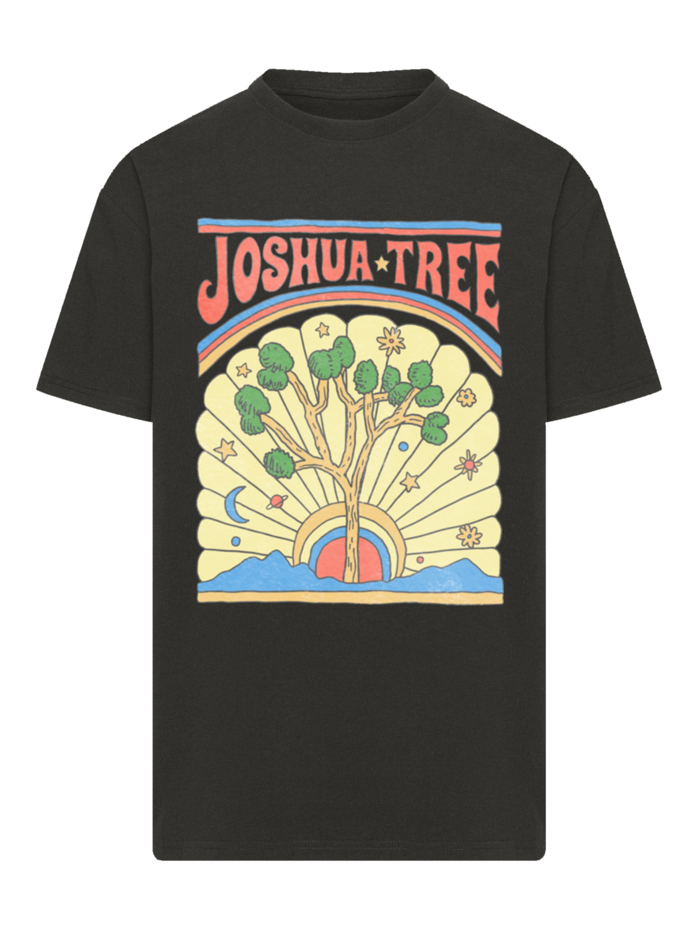 F4NT4STIC Shirt 'US National Parks Joshua Tree' in Black: front