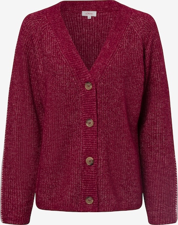 s.Oliver Gebreid vest in Rood: voorkant