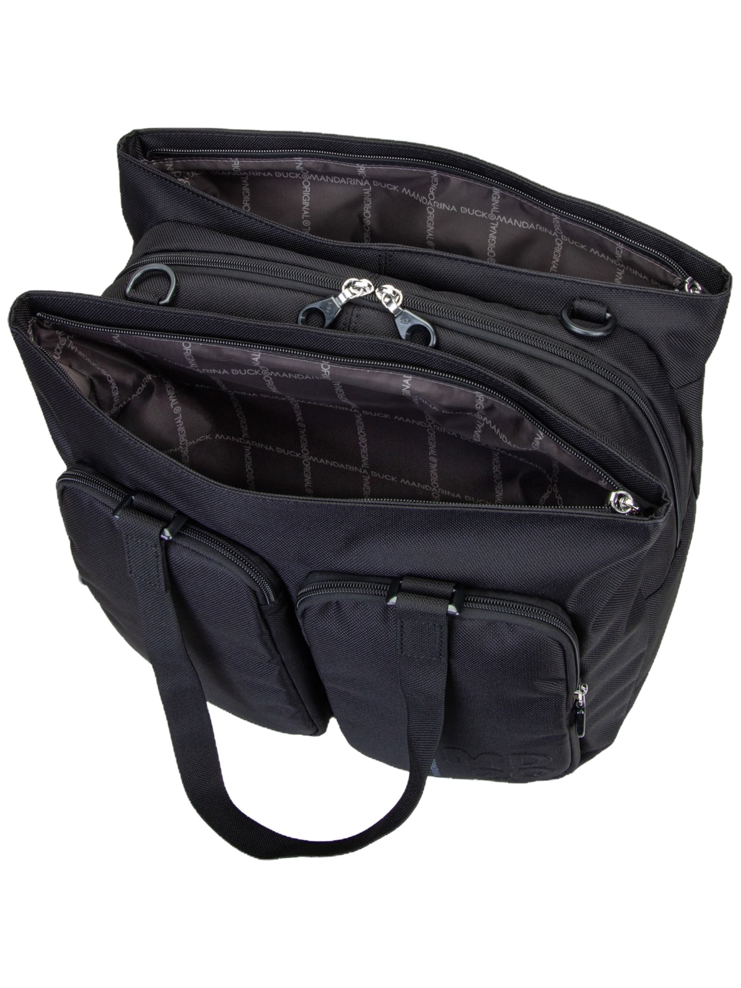 MANDARINA DUCK Shopper ' MD20 Double Zip QMT73 ' in Black
