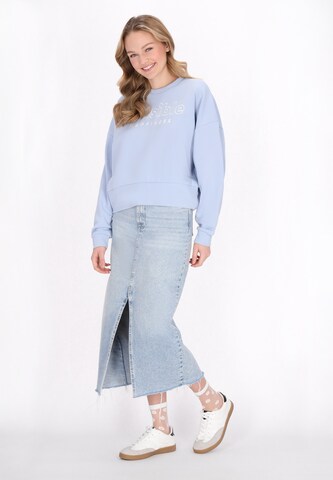 MYMO Sweatshirt 'Back to School' in Blauw
