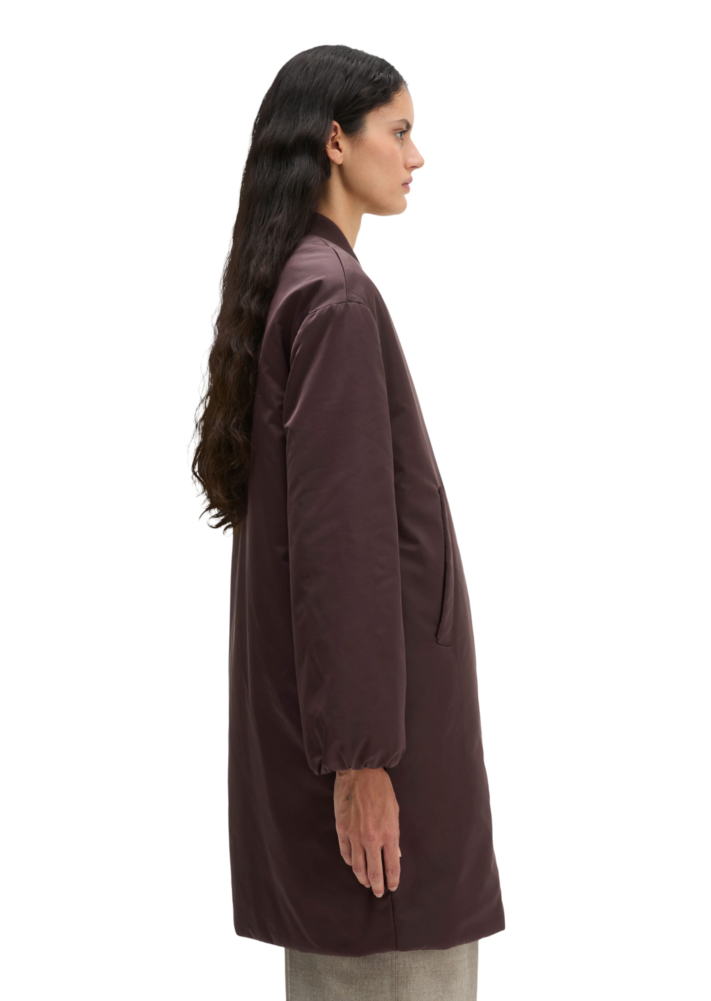 Marc O'Polo Between-Seasons Coat in Red