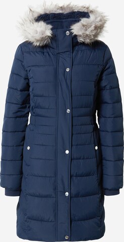HOLLISTER Zimní kabát – modrá: přední strana
