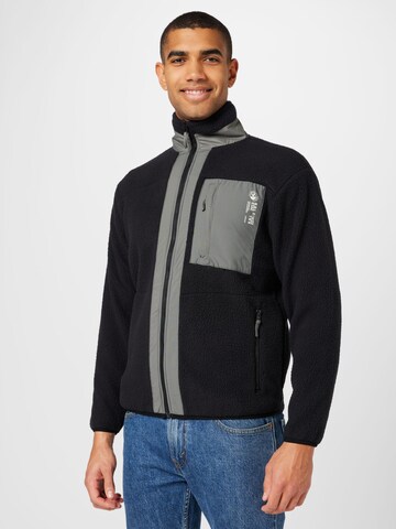 Redefined Rebel Fleece Jacket in Black: front