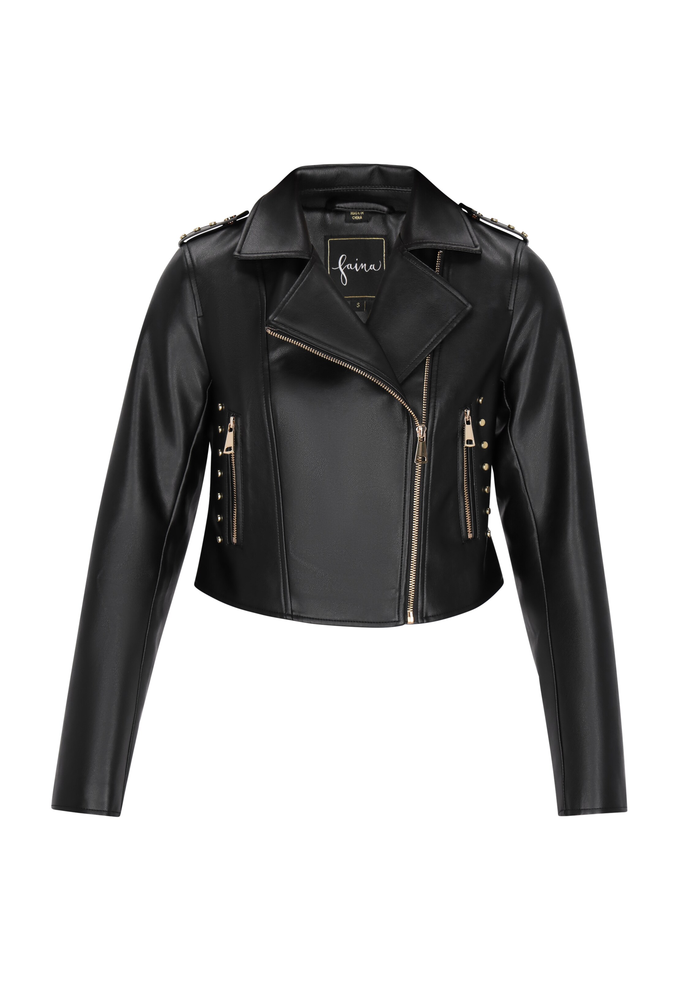 faina Jacke 'Fashion Look' in Schwarz: Vorderseite