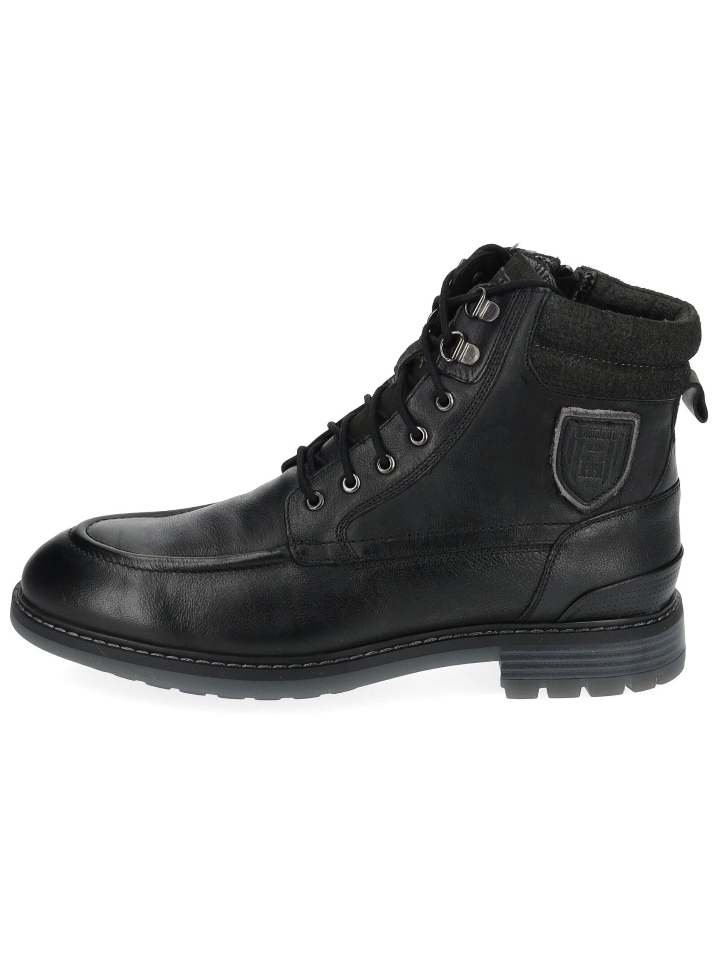 PANTOFOLA D'ORO Schnürboots 'Massi' in Schwarz