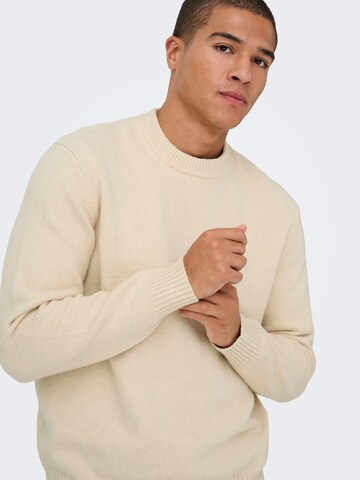 Only & Sons Свитер 'ONSJames' в Бежевый