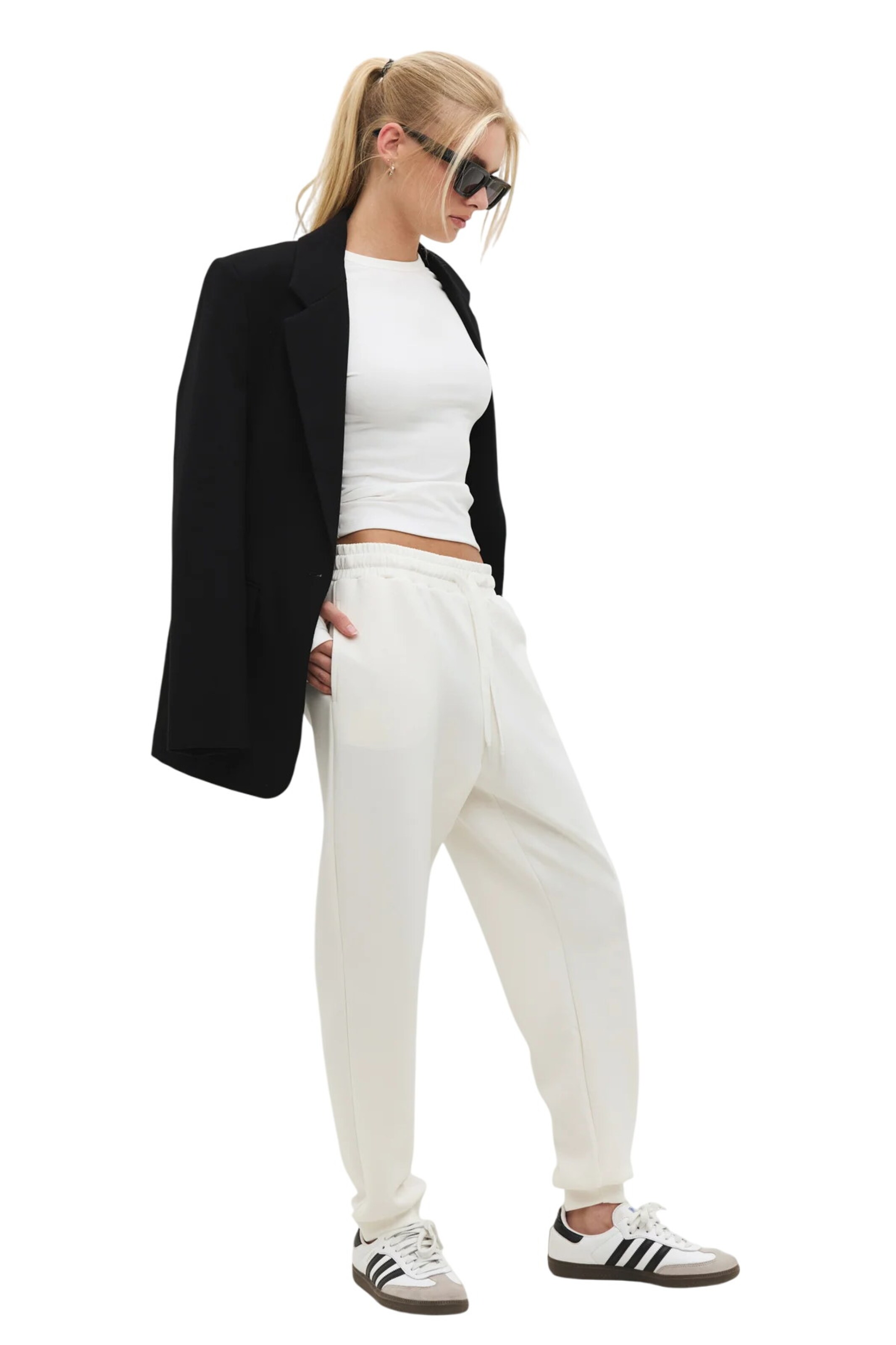 No Matter What Tapered Hose in Weiß